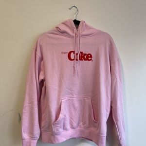 Coca Cola Pink and Red Hoodie Sweatshirt